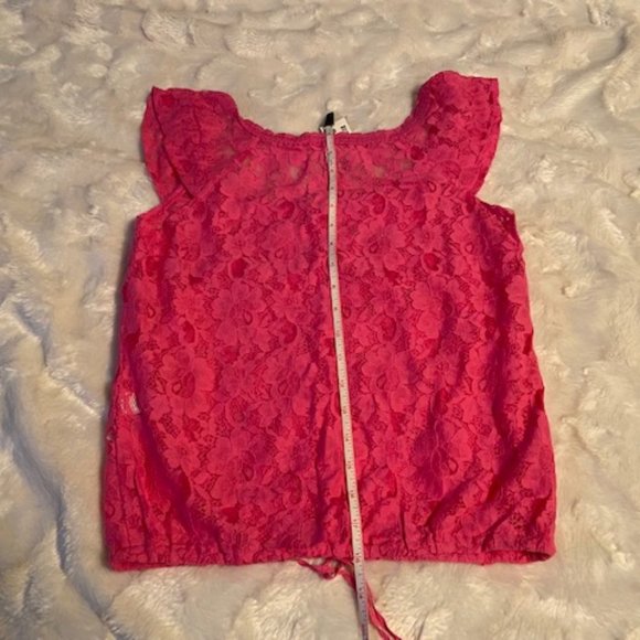 Aeropostale all-Lace Sheer Floral Peplum top Ladies Junior Size XS NWT - Picture 7 of 9